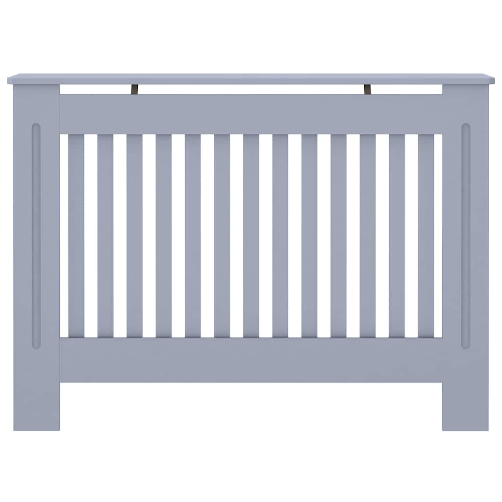 Radiator Cover 2 pcs Grey 112 x 19 x 81.5 cm Engineered Wood