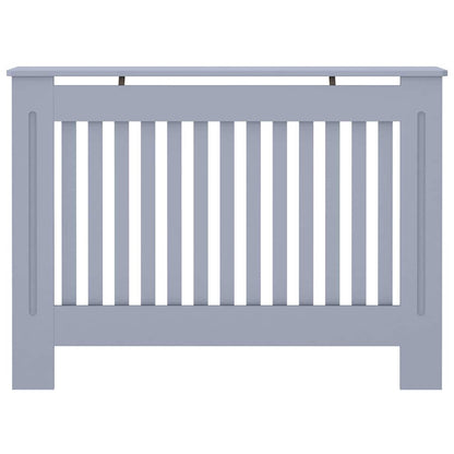 Radiator Cover 2 pcs Grey 112 x 19 x 81.5 cm Engineered Wood