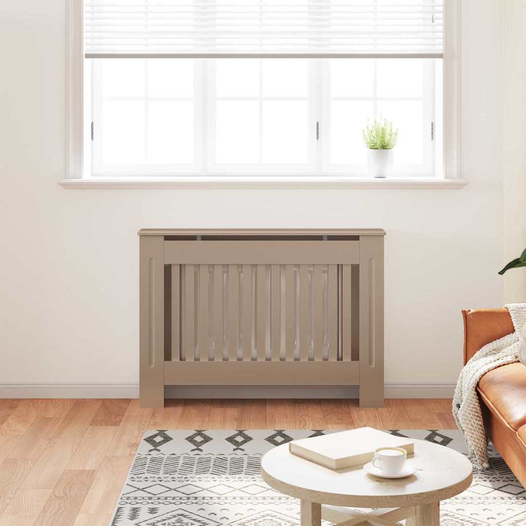 Radiator Cover 2 pcs Brown 112 x 19 x 81.5 cm Engineered Wood
