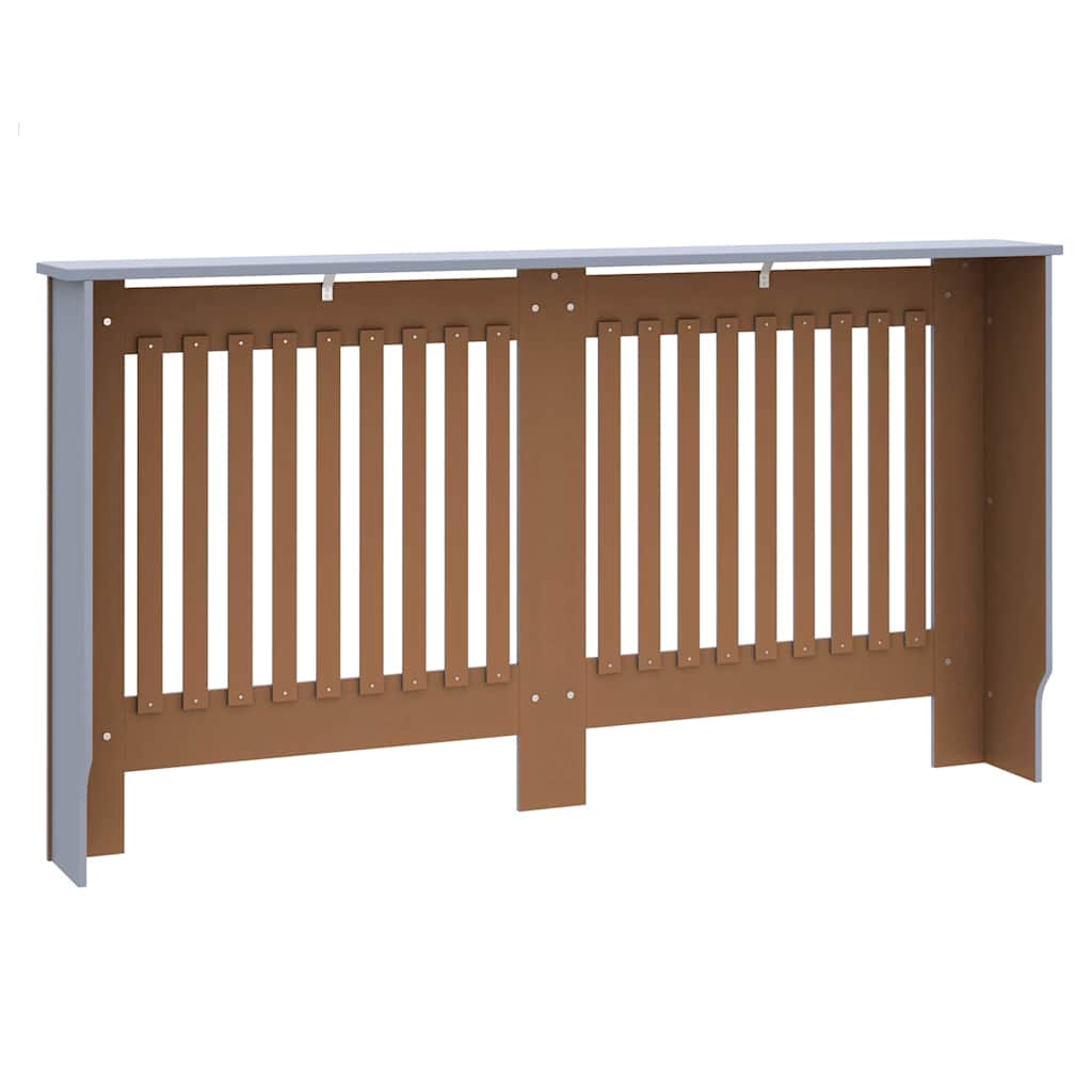Radiator Cover 2 pcs Grey 59.84 x 7.48 x 32.09 in