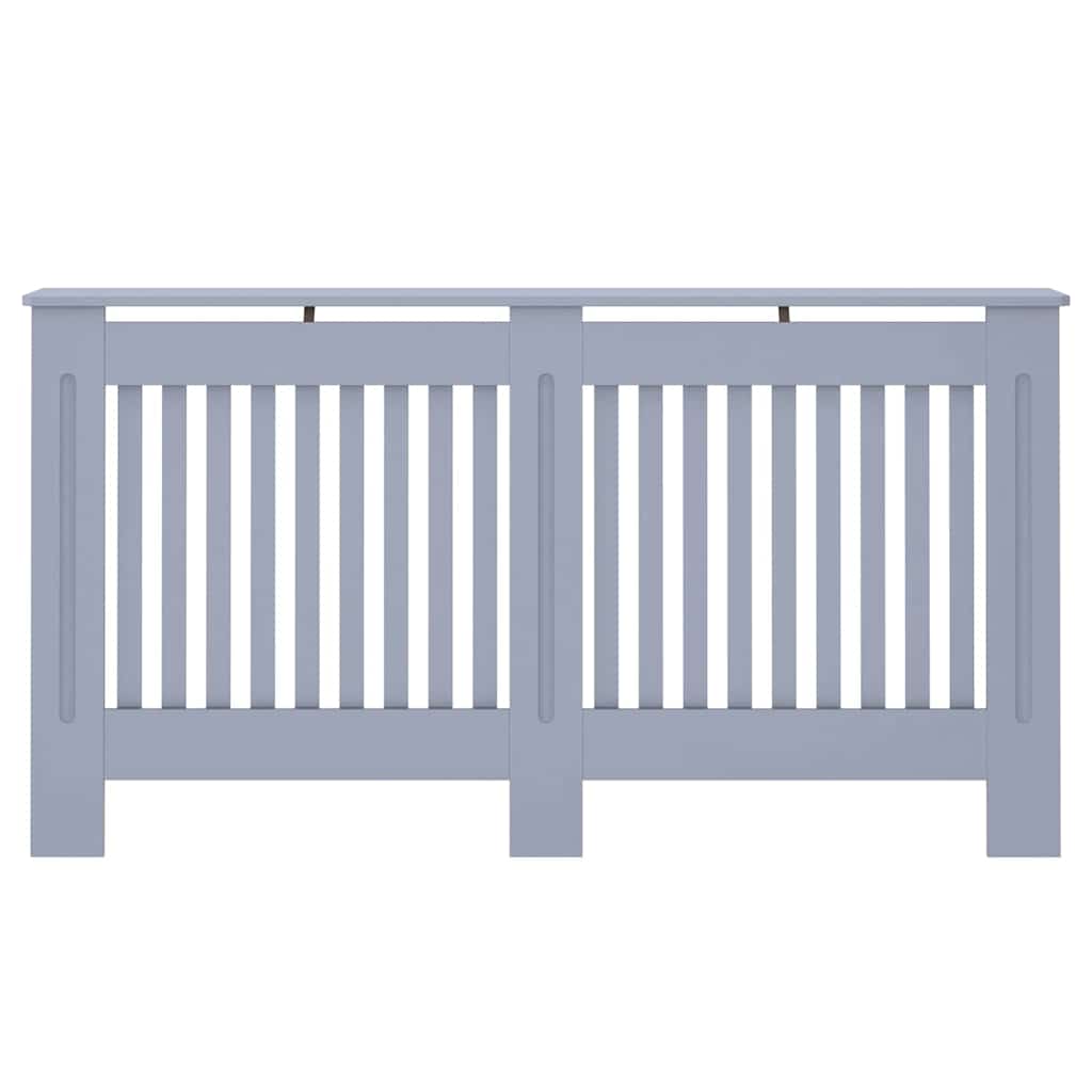 Radiator Cover 2 pcs Grey 59.84 x 7.48 x 32.09 in