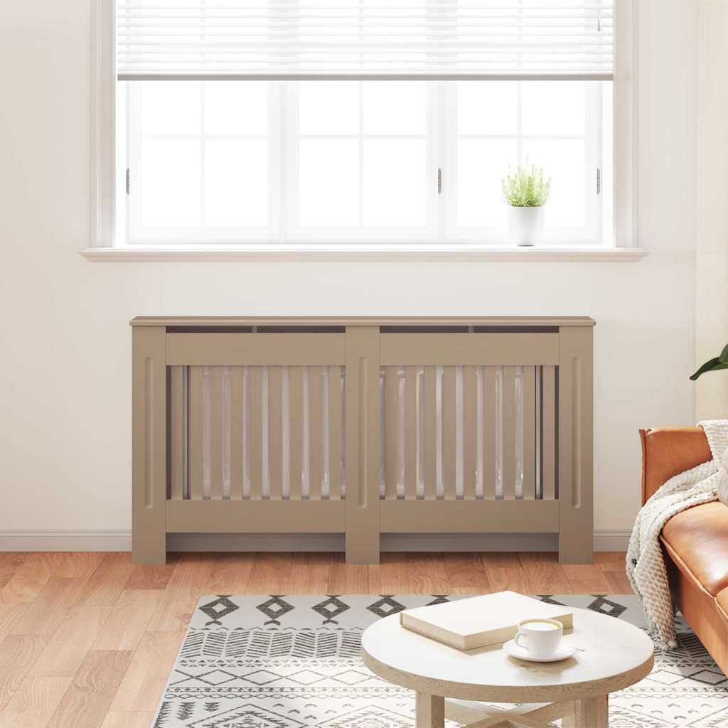 Radiator Cover 2 pcs Brown 152 x 19 x 81.5 cm Engineered Wood