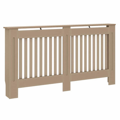 Radiator Cover 2 pcs Brown 152 x 19 x 81.5 cm Engineered Wood