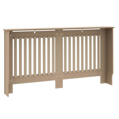 Radiator Cover 2 pcs Brown 152 x 19 x 81.5 cm Engineered Wood