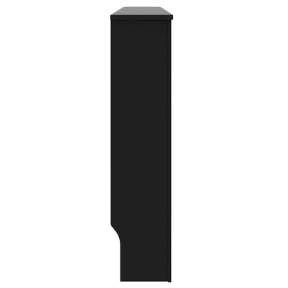 Radiator Cover 2 pcs Black 172 x 19 x 81.5 cm Engineered Wood