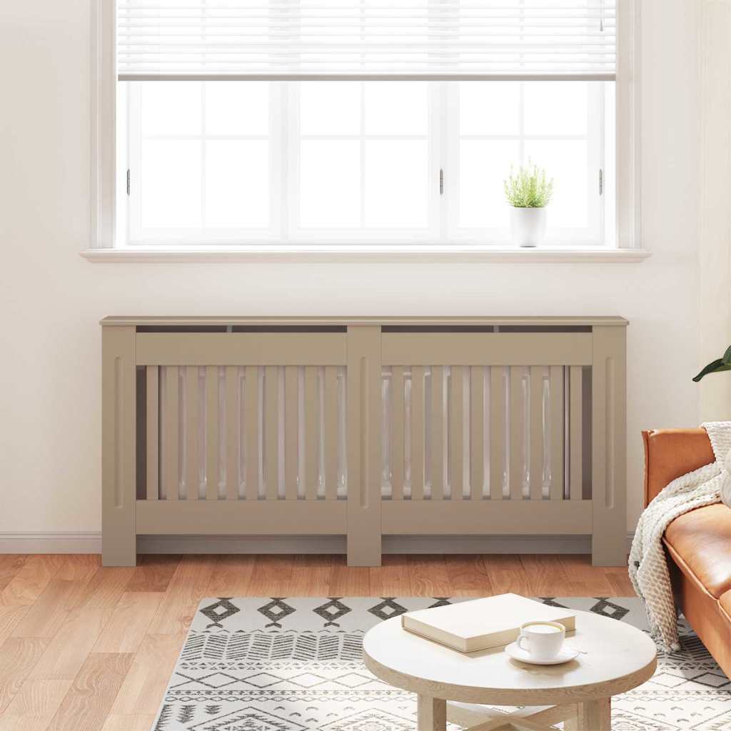 Radiator Cover 2 pcs Brown 172 x 19 x 81.5 cm Engineered Wood