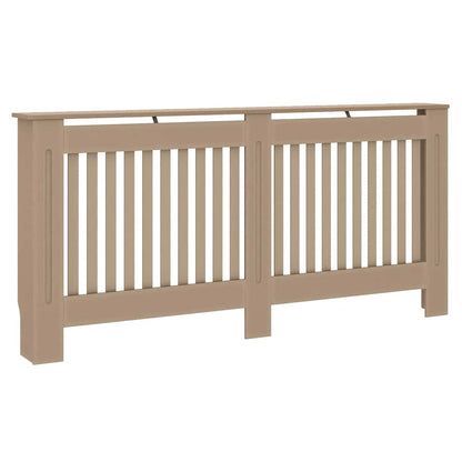 Radiator Cover 2 pcs Brown 172 x 19 x 81.5 cm Engineered Wood