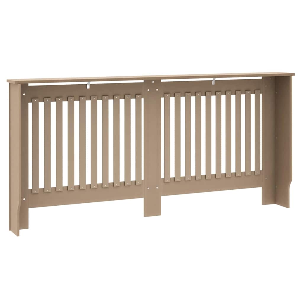 Radiator Cover 2 pcs Brown 172 x 19 x 81.5 cm Engineered Wood