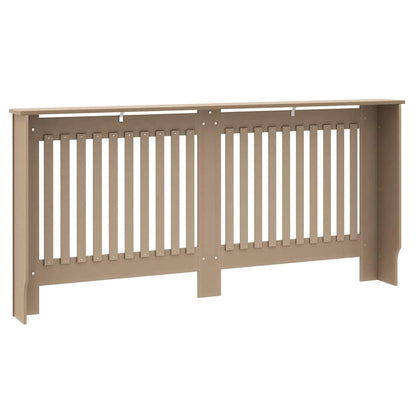 Radiator Cover 2 pcs Brown 172 x 19 x 81.5 cm Engineered Wood