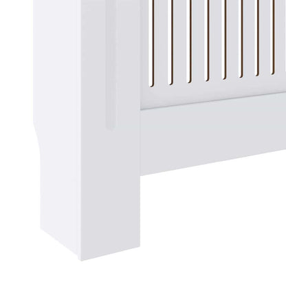 Radiator Cover 2 pcs White 80.71 x 8.07 x 32.09 in