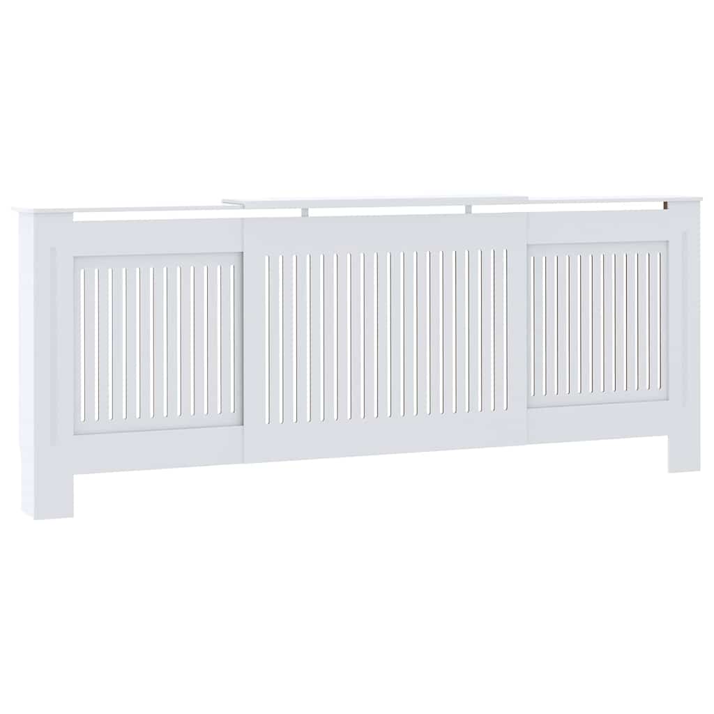 Radiator Cover 2 pcs White 80.71 x 8.07 x 32.09 in