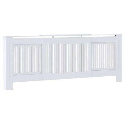 Radiator Cover 2 pcs White 80.71 x 8.07 x 32.09 in