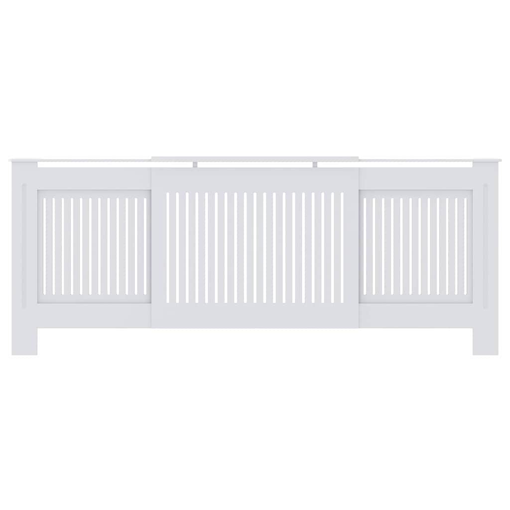 Radiator Cover 2 pcs White 80.71 x 8.07 x 32.09 in