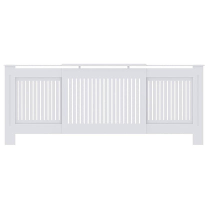 Radiator Cover 2 pcs White 80.71 x 8.07 x 32.09 in