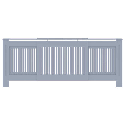 Radiator Cover 2 pcs Grey 80.71 x 8.07 x 32.09 in