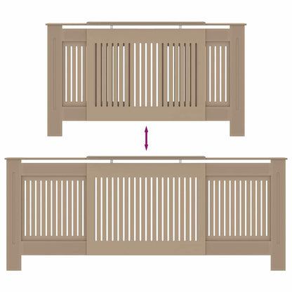 Radiator Cover 2 pcs Sonoma Oak 205 x 20.5 x 81.5cm