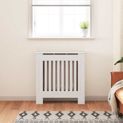 Radiator Cover 2 pcs White 78 x 19 x 81.5cm Engineered Wood