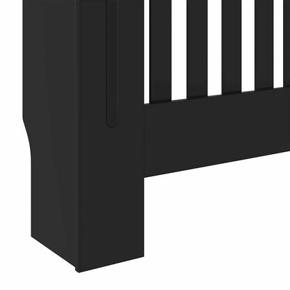 Radiator Cover Black 78 x 19 x 81.5cm Engineered Wood