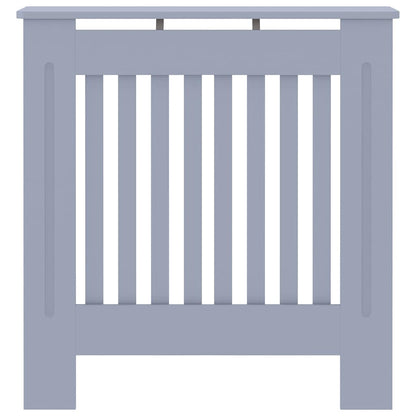 Radiator Cover Grey 78 x 19 x 81.5cm Engineered Wood