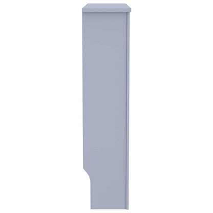 Radiator Cover Grey 78 x 19 x 81.5cm Engineered Wood