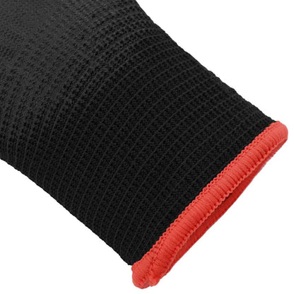 Work Gloves 12 pcs Black 7 / S Polyester