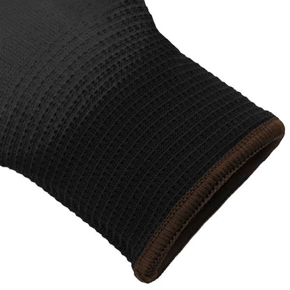 Work Gloves 12 pcs Black 8 / M Polyester