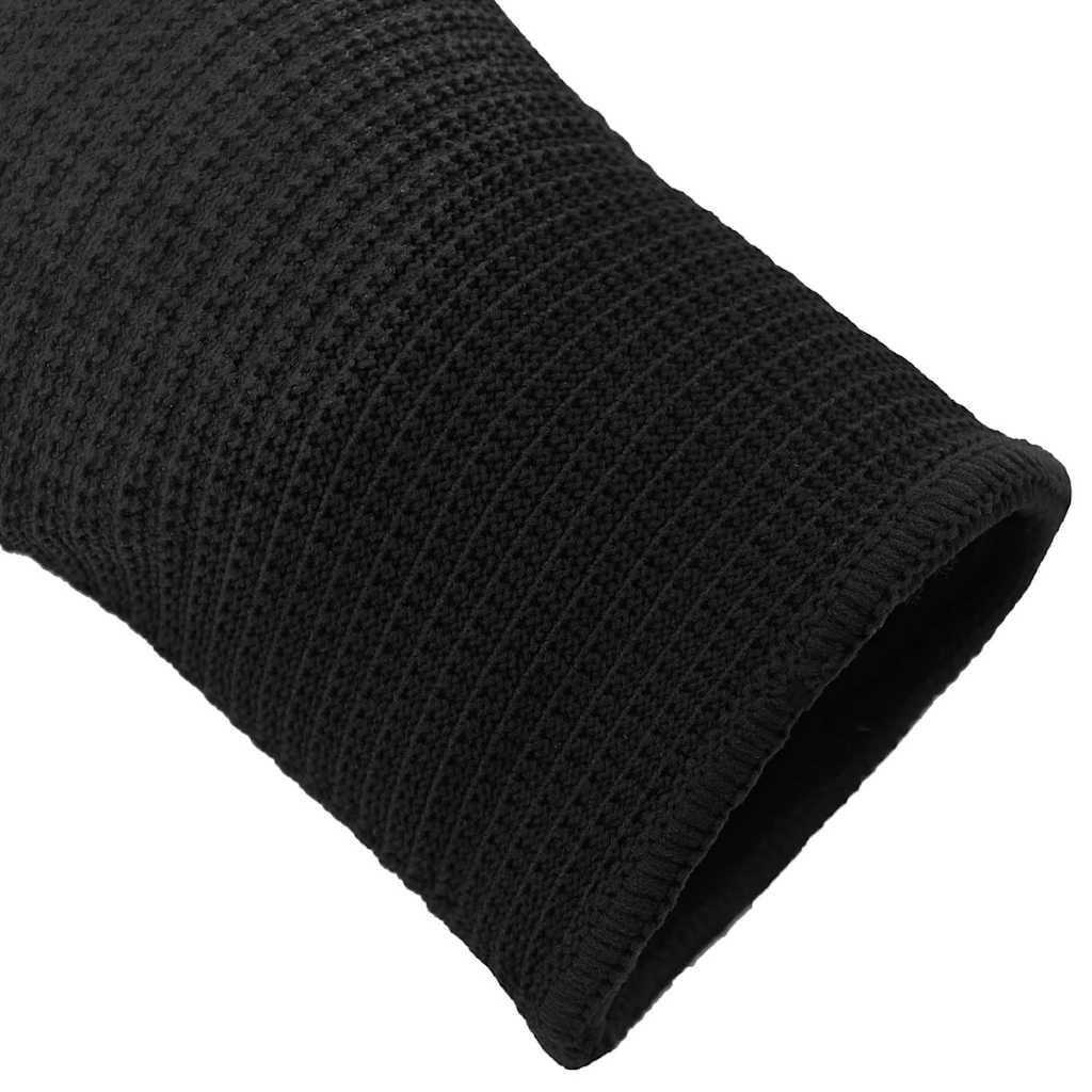 Work Gloves 12 pcs Black 10 / XL Polyester