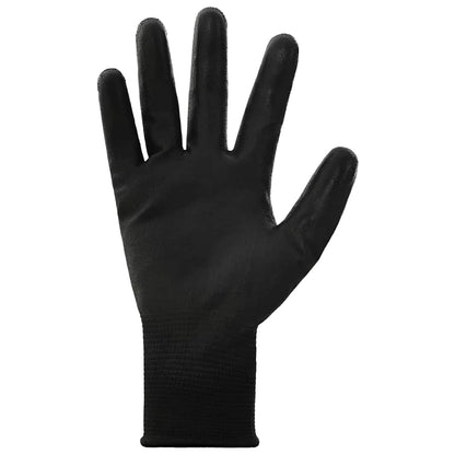 Work Gloves 24 pcs Black 10 / XL Polyester