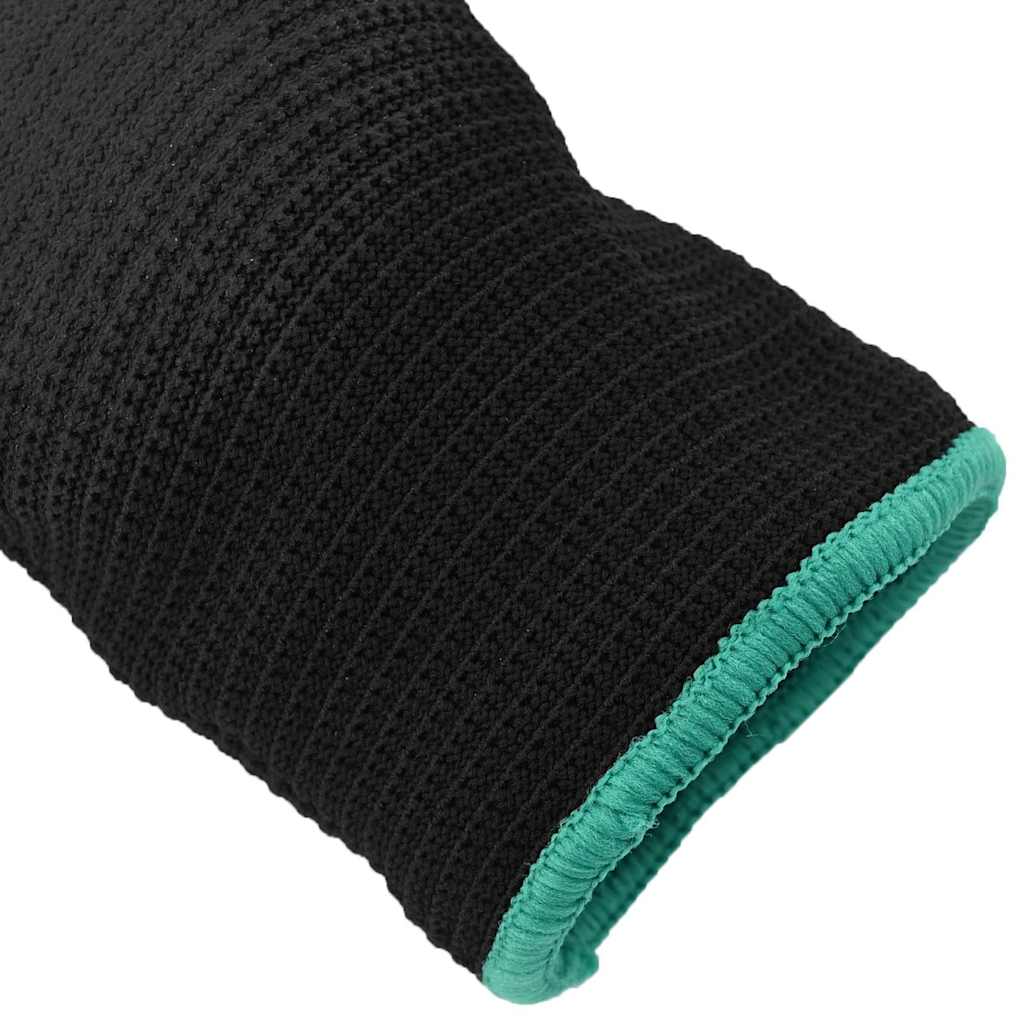Work Gloves 12 pcs Black 11 / XXL Polyester
