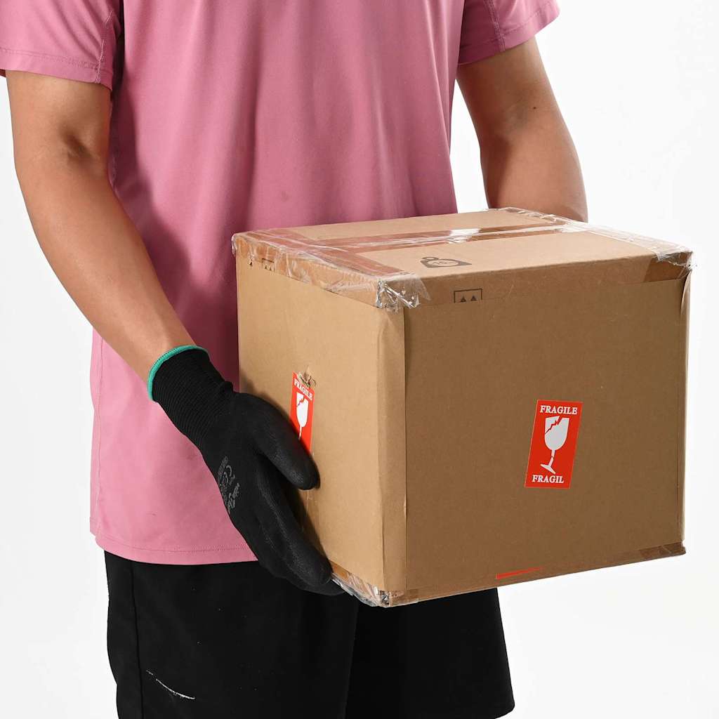 Work Gloves 12 pcs Black 11 / XXL Polyester