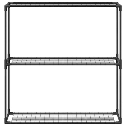 3-Tier Plant Stand Black 100 x 32 x 102 cm Steel