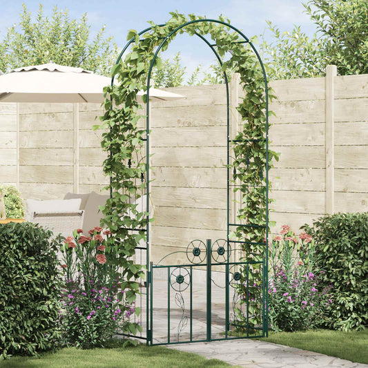 Garden Arch Green 102 x 50 x 218 cm Steel