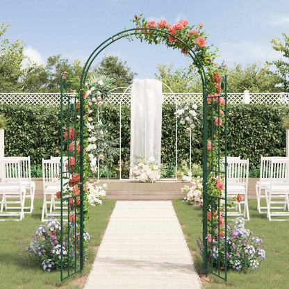 Garden Arch Plain Green 115 x 37 x 226 cm