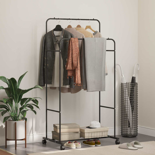 Clothes Rack Black 80 x 53 x 156 cm