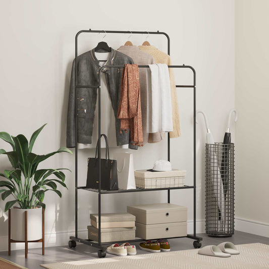 Clothes Rack Black 80 x 53 x 156 cm