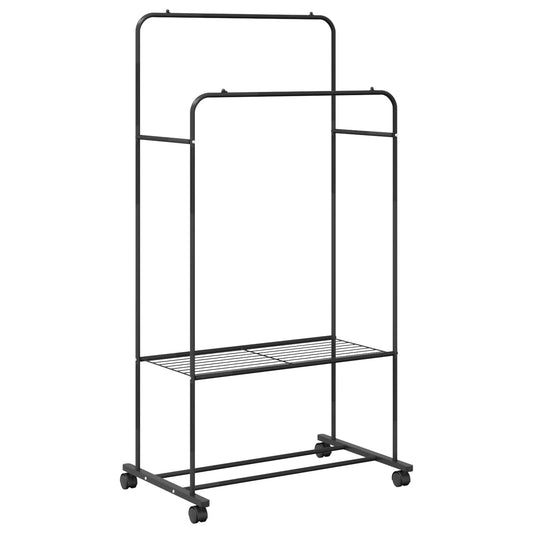 Clothes Rack Black 80 x 53 x 156 cm