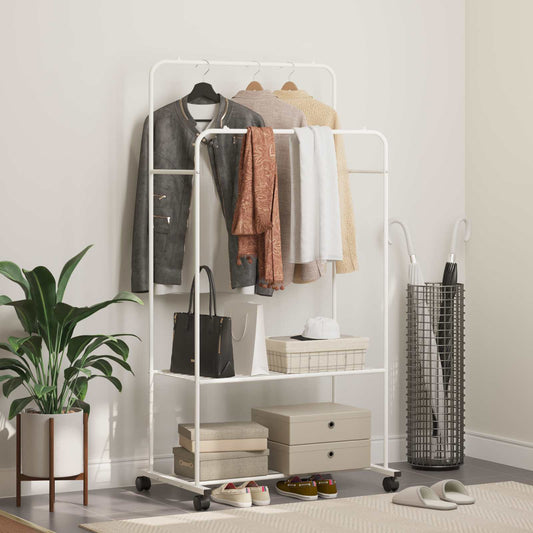 Clothes Rack White 80 x 53 x 156 cm