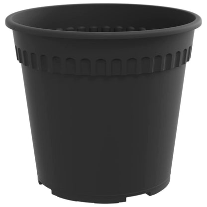 Plant Pots 6 pcs Black Ø 19 x 16 cm Plastic