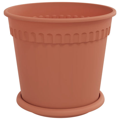 Plant Pots 24 pcs Brick Red Ø 19 x 16 cm Plastic