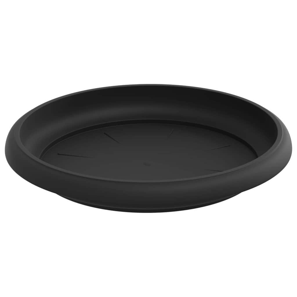 Plant Pots 24 pcs Black Ø 15 x 12 cm Plastic