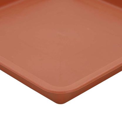 Plant Pots 6 pcs Brick Red 20 x 20 x 16 cm Plastic