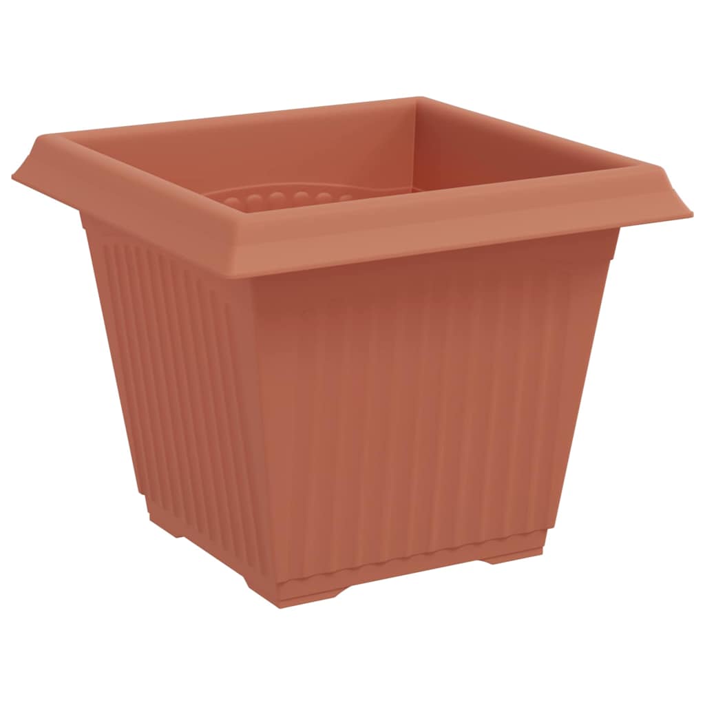 Plant Pots 6 pcs Brick Red 20 x 20 x 16 cm Plastic