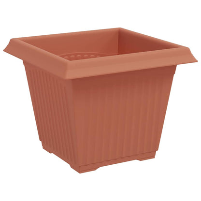Plant Pots 6 pcs Brick Red 20 x 20 x 16 cm Plastic