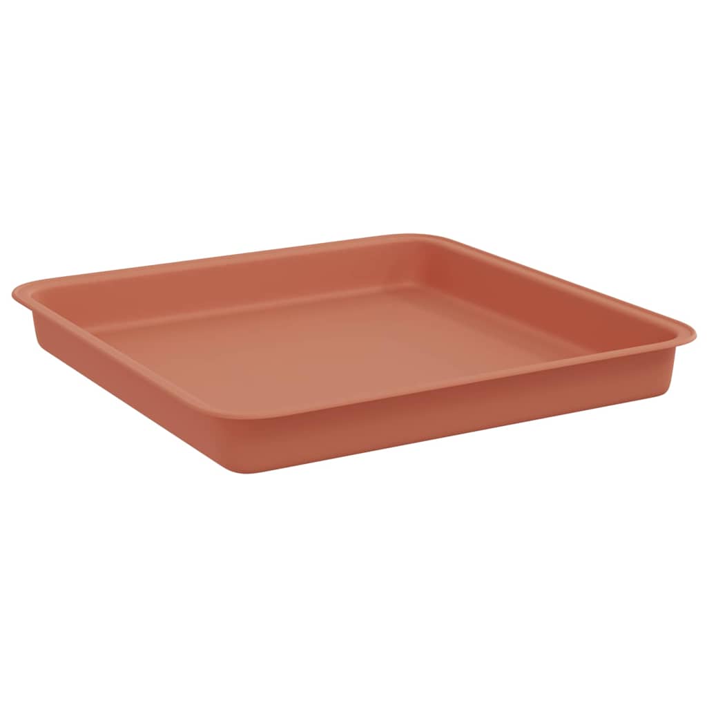 Plant Pots 6 pcs Brick Red 23 x 23 x 17.5 cm Plastic