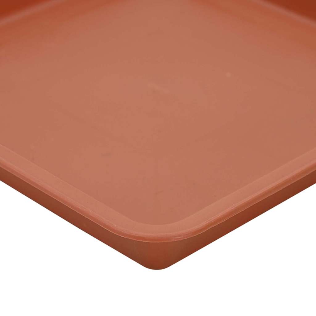 Plant Pots 6 pcs Brick Red 33 x 33 x 26 cm Plastic