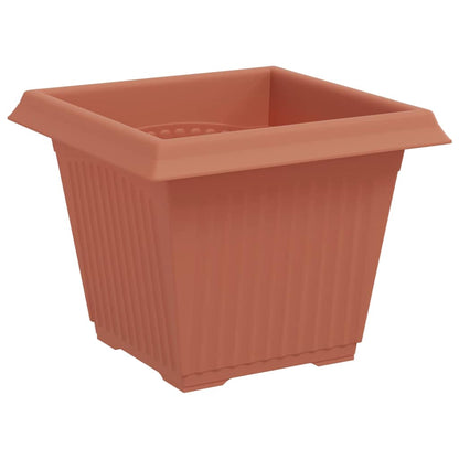 Plant Pots 6 pcs Brick Red 33 x 33 x 26 cm Plastic