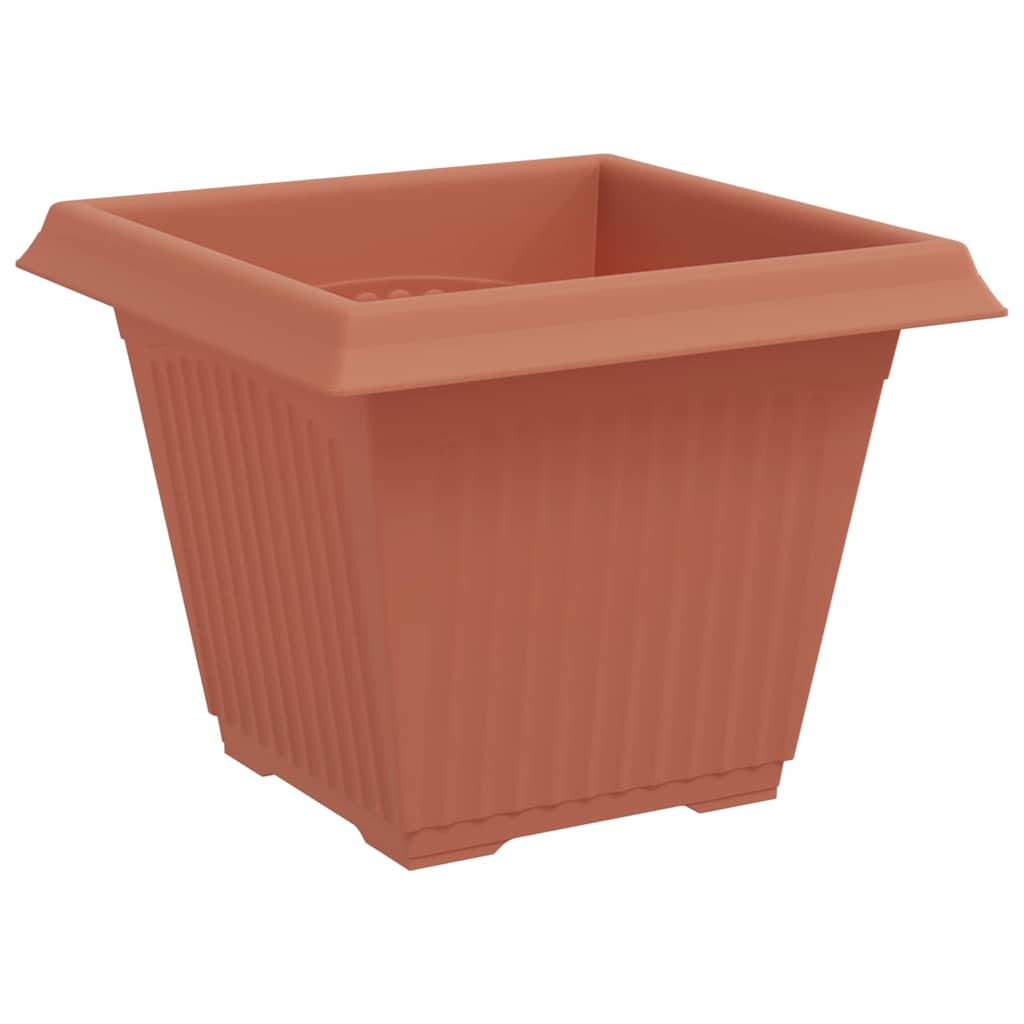 Plant Pots 6 pcs Brick Red 38 x 38 x 30 cm Plastic