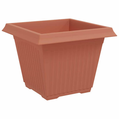 Plant Pots 6 pcs Brick Red 43 x 43 x 33.5 cm Plastic