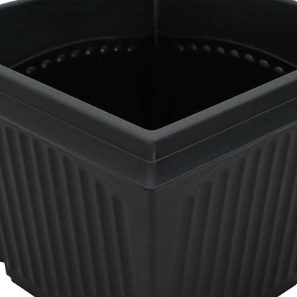Plant Pots 6 pcs Black 23 x 23 x 17.5 cm Plastic