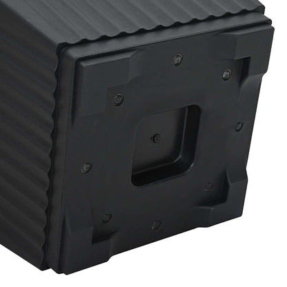 Plant Pots 6 pcs Black 33 x 33 x 26 cm Plastic